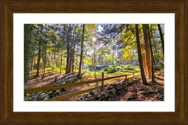 New England Homestead Framed Artwork