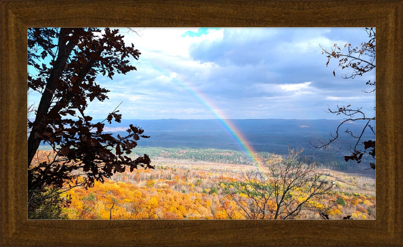 Appalachian Trail Rainbow Framed Artwork