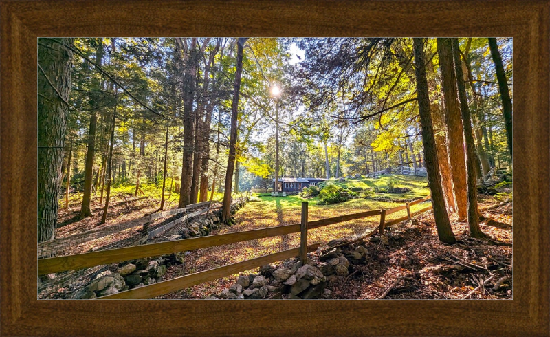 New England Homestead Framed Artwork