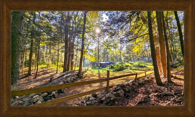 New England Homestead Framed Artwork