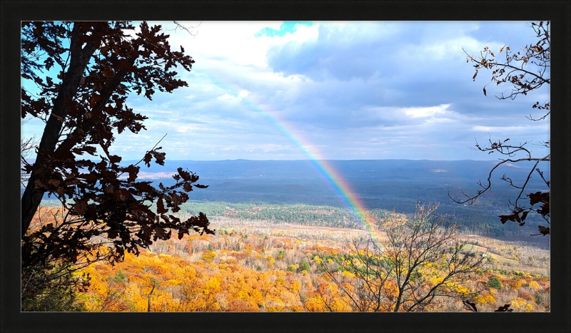 Appalachian Trail Rainbow Framed Artwork