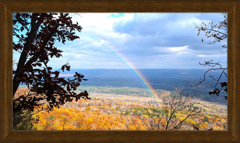 Appalachian Trail Rainbow Framed Artwork