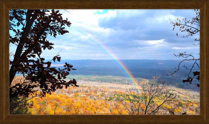 Appalachian Trail Rainbow Framed Artwork