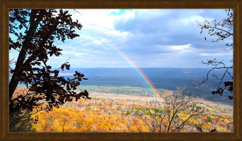 Appalachian Trail Rainbow Framed Artwork