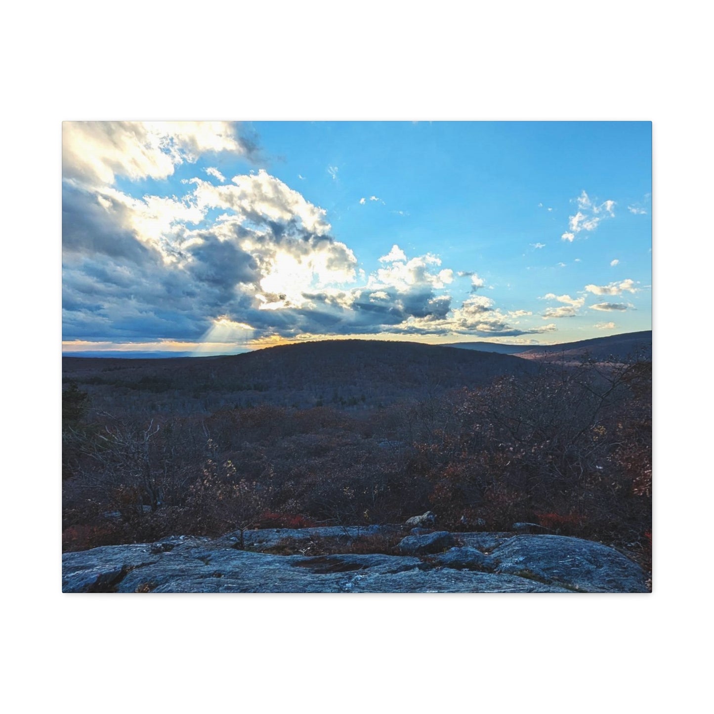 Bear Mountain Sunset Canvas Art Print