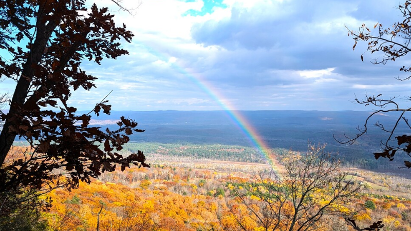 Appalachian Trail Rainbow Framed Artwork