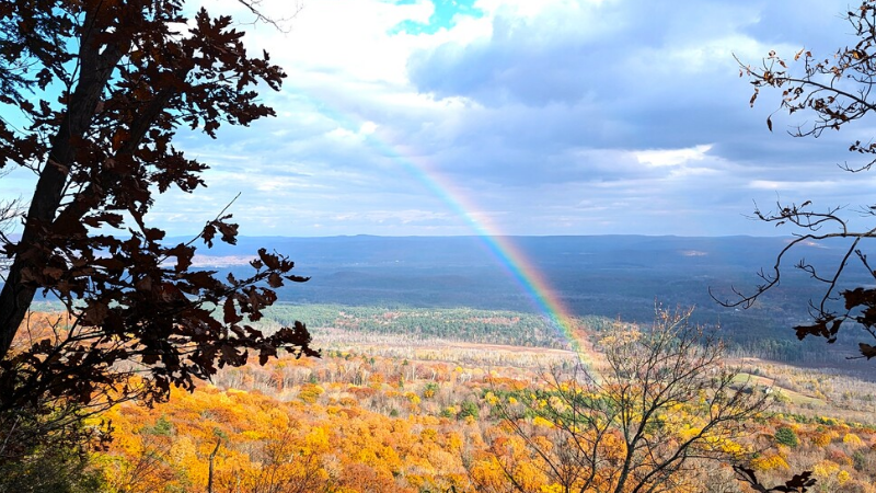 Appalachian Trail Rainbow Framed Artwork