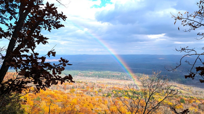 Appalachian Trail Rainbow Framed Artwork