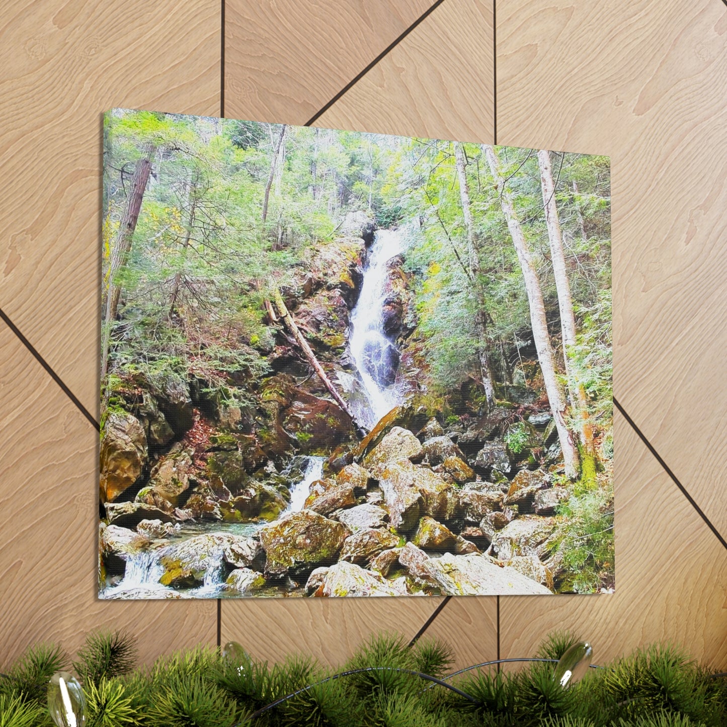 Race Brook Falls Canvas Art Print