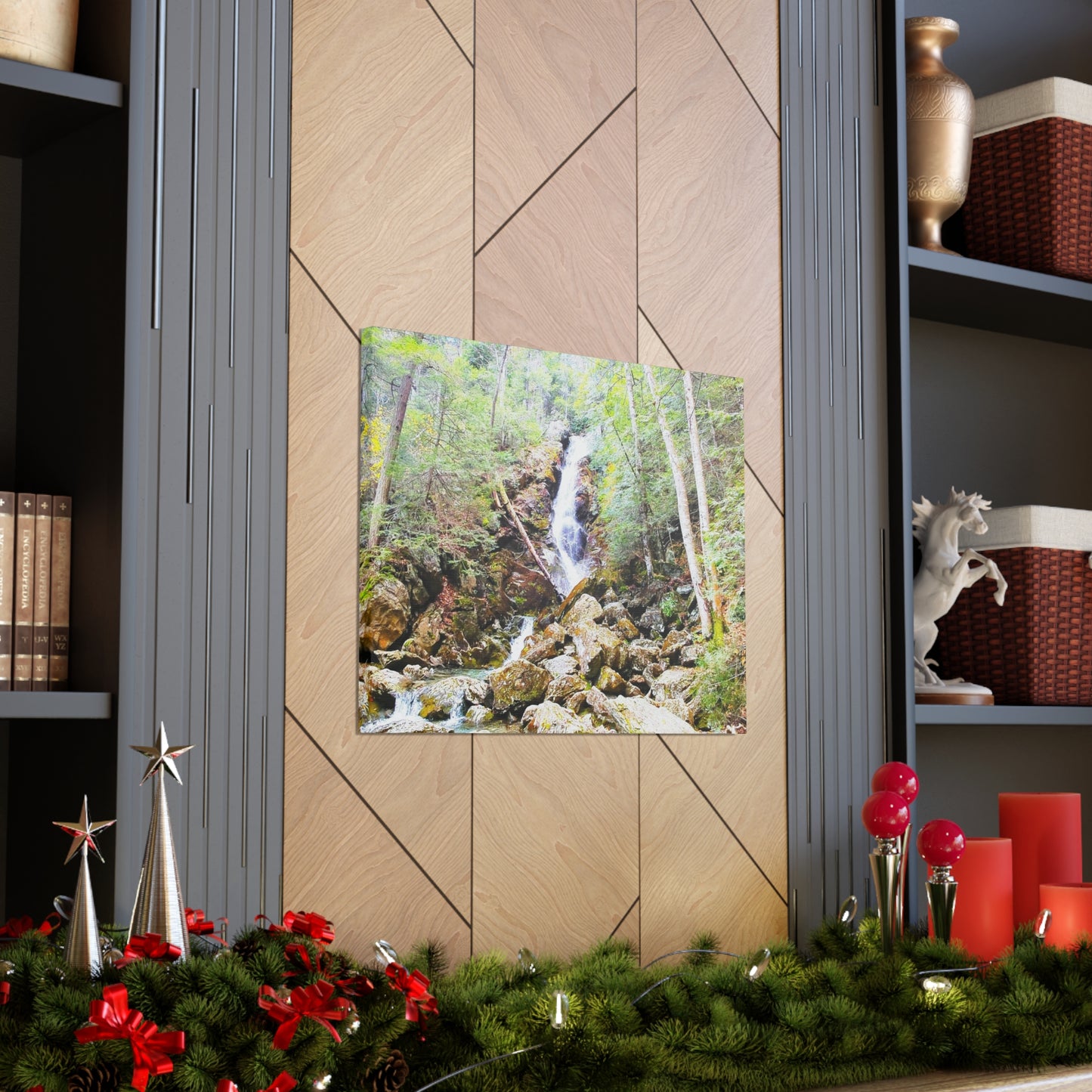 Race Brook Falls Canvas Art Print