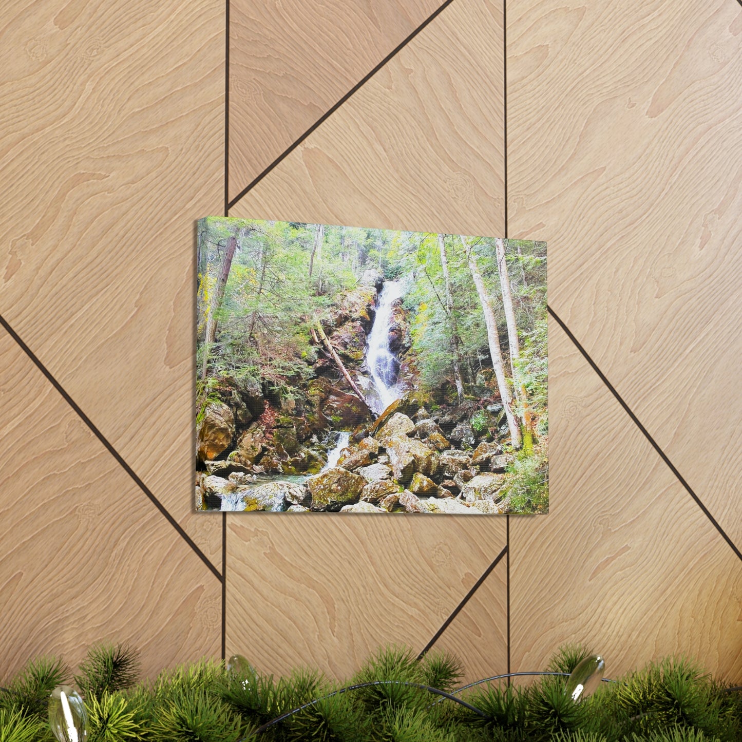 Race Brook Falls Canvas Art Print