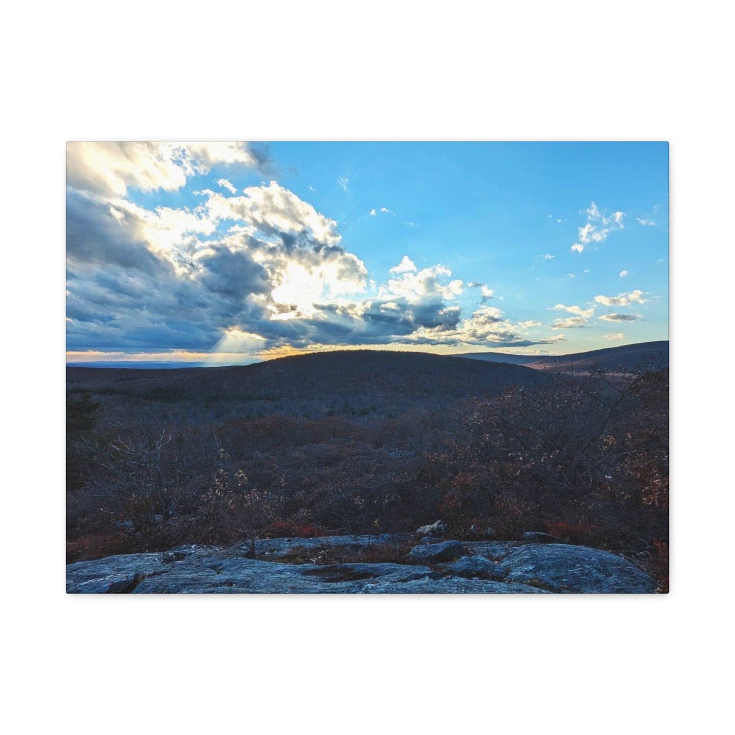 Bear Mountain Sunset Canvas Art Print