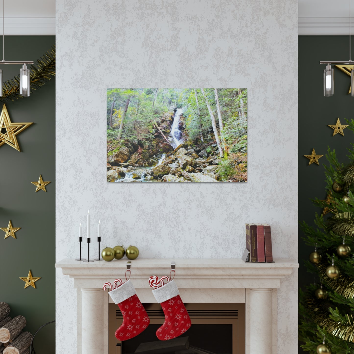 Race Brook Falls Canvas Art Print