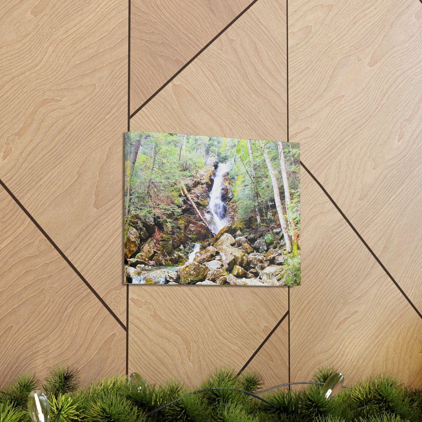 Race Brook Falls Canvas Art Print