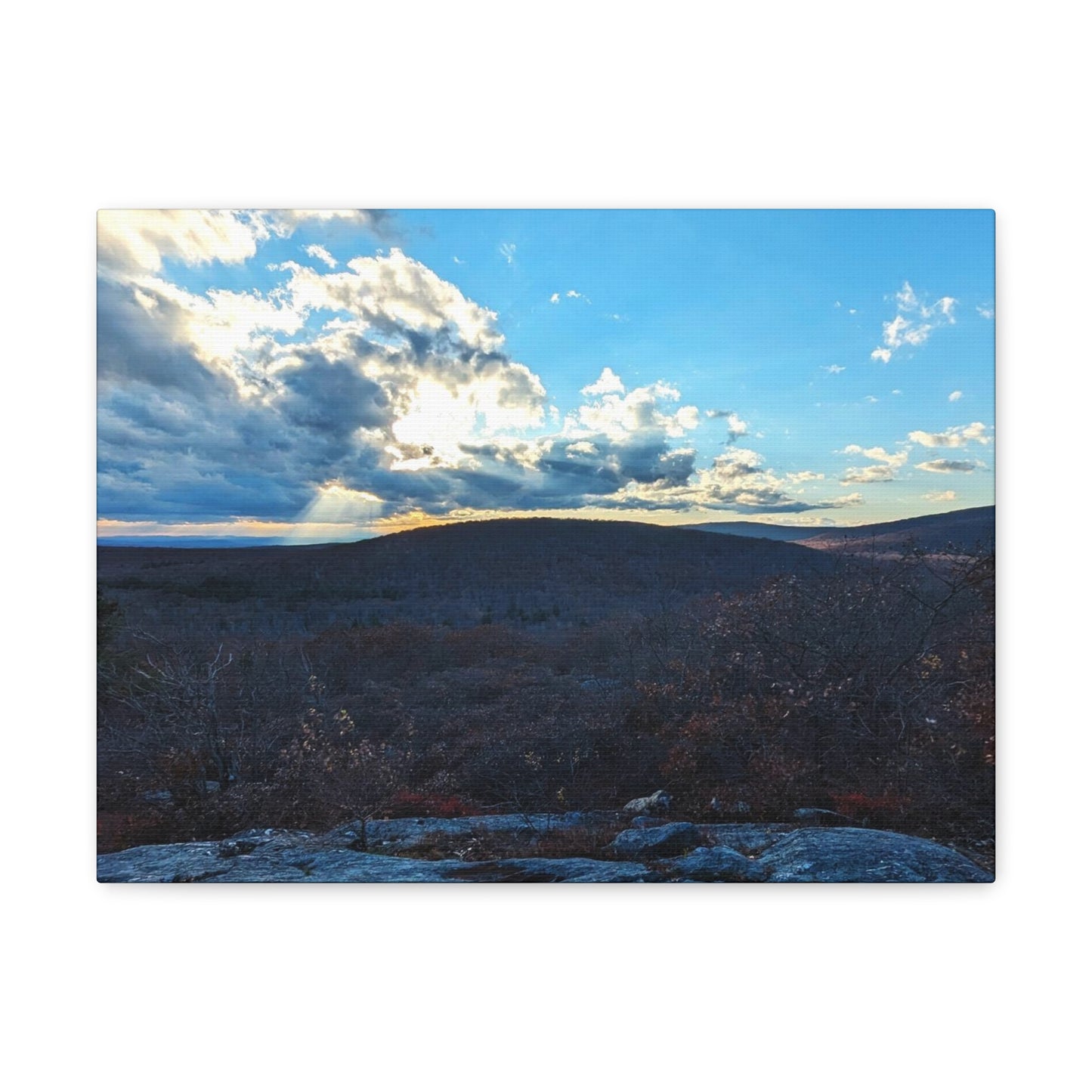 Bear Mountain Sunset Canvas Art Print