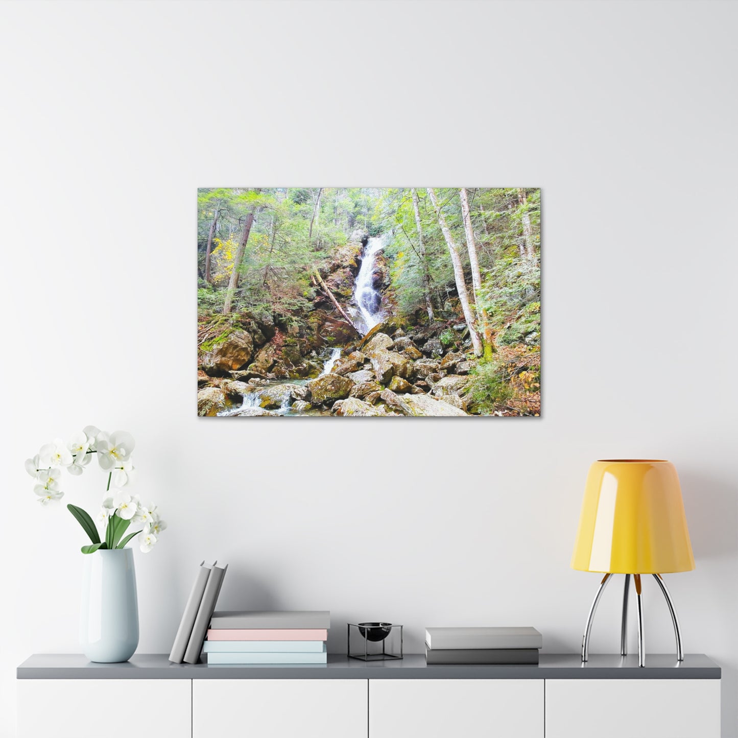 Race Brook Falls Canvas Art Print
