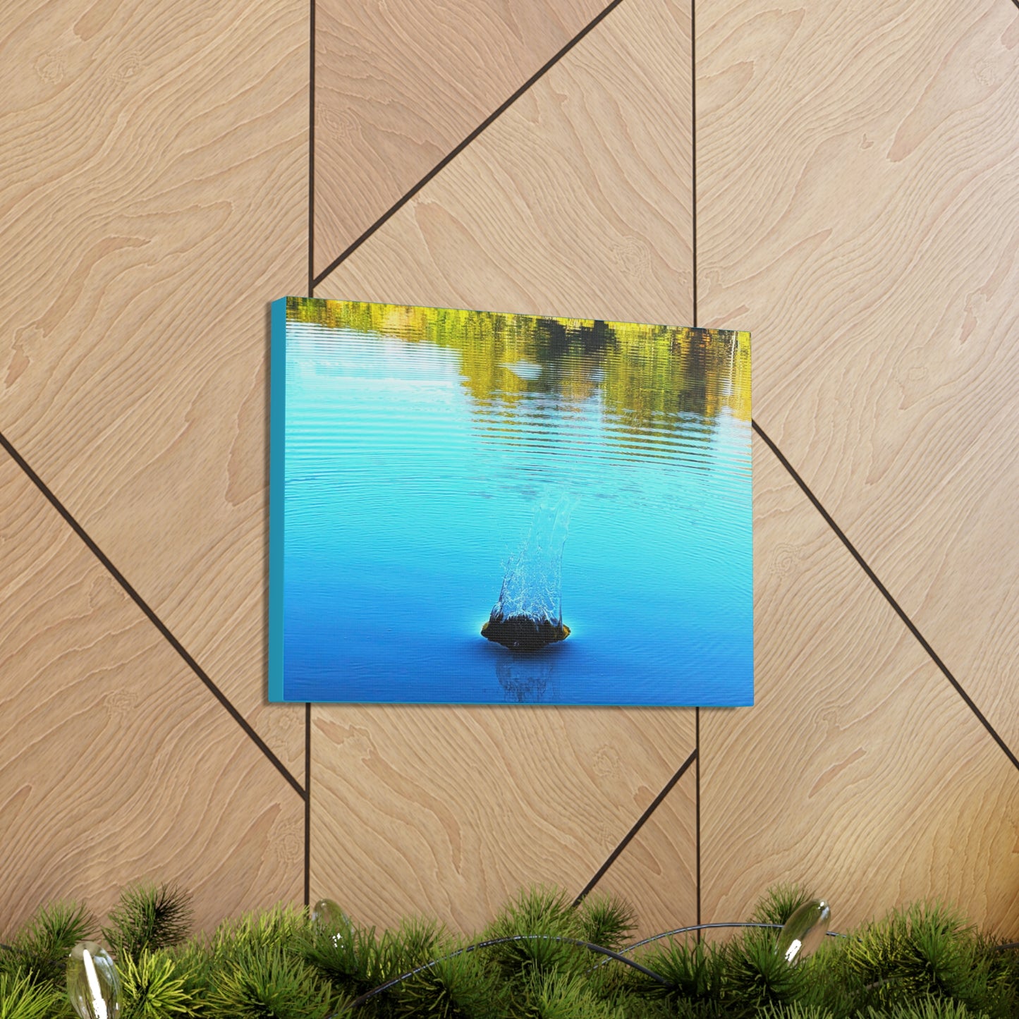 Saugatuck Splash Canvas Art Print
