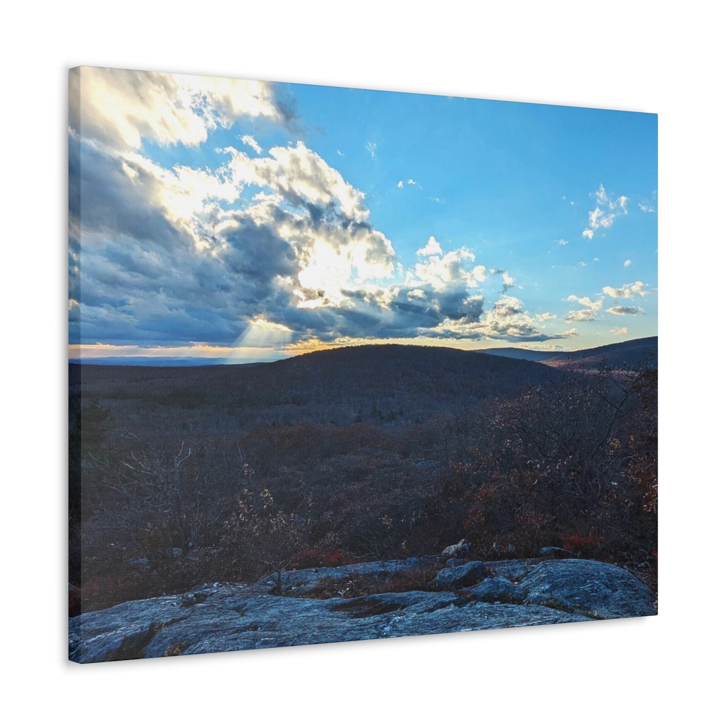 Bear Mountain Sunset Canvas Art Print