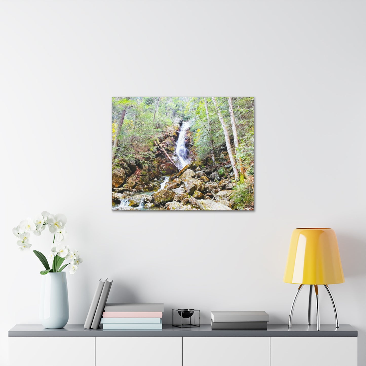 Race Brook Falls Canvas Art Print
