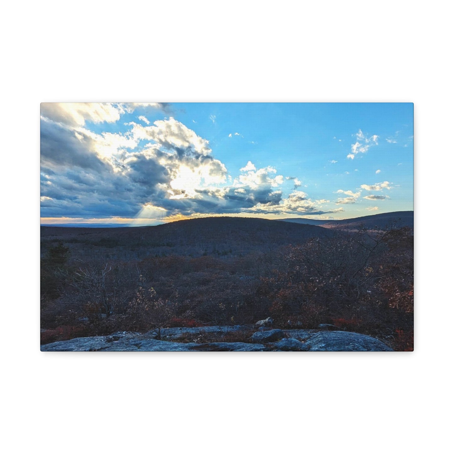 Bear Mountain Sunset Canvas Art Print