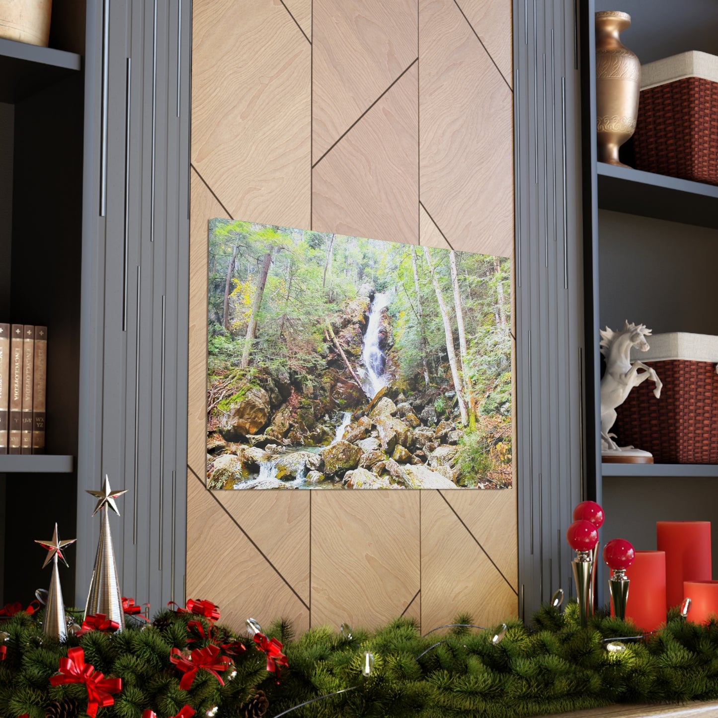 Race Brook Falls Canvas Art Print