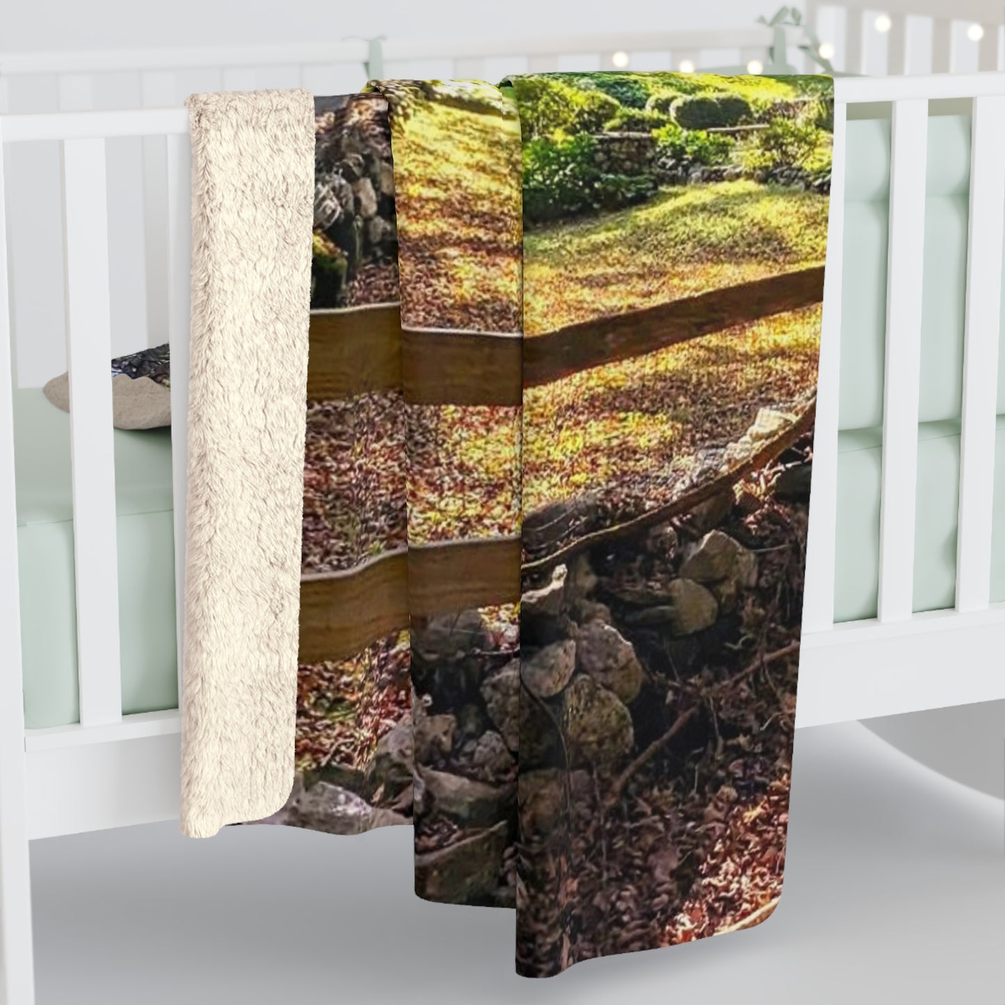 New England Homestead Sherpa Fleece Blanket