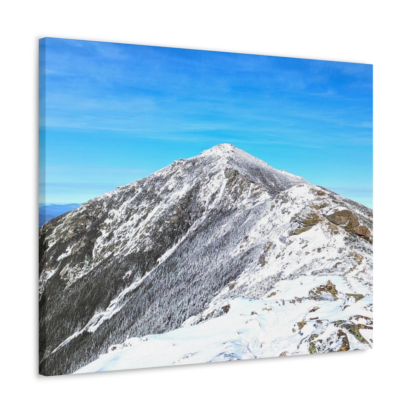 Mount Lincoln Winter Canvas Art Print