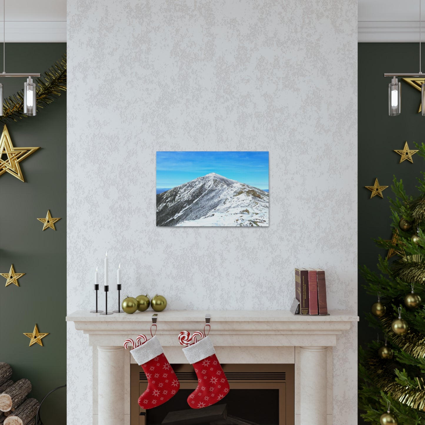 Mount Lincoln Winter Canvas Art Print