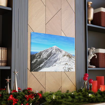 Mount Lincoln Winter Canvas Art Print