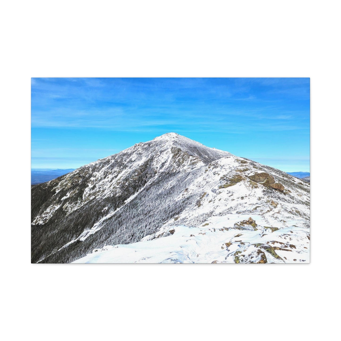 Mount Lincoln Winter Canvas Art Print