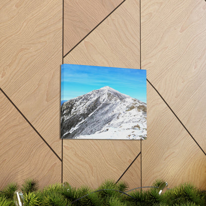 Mount Lincoln Winter Canvas Art Print