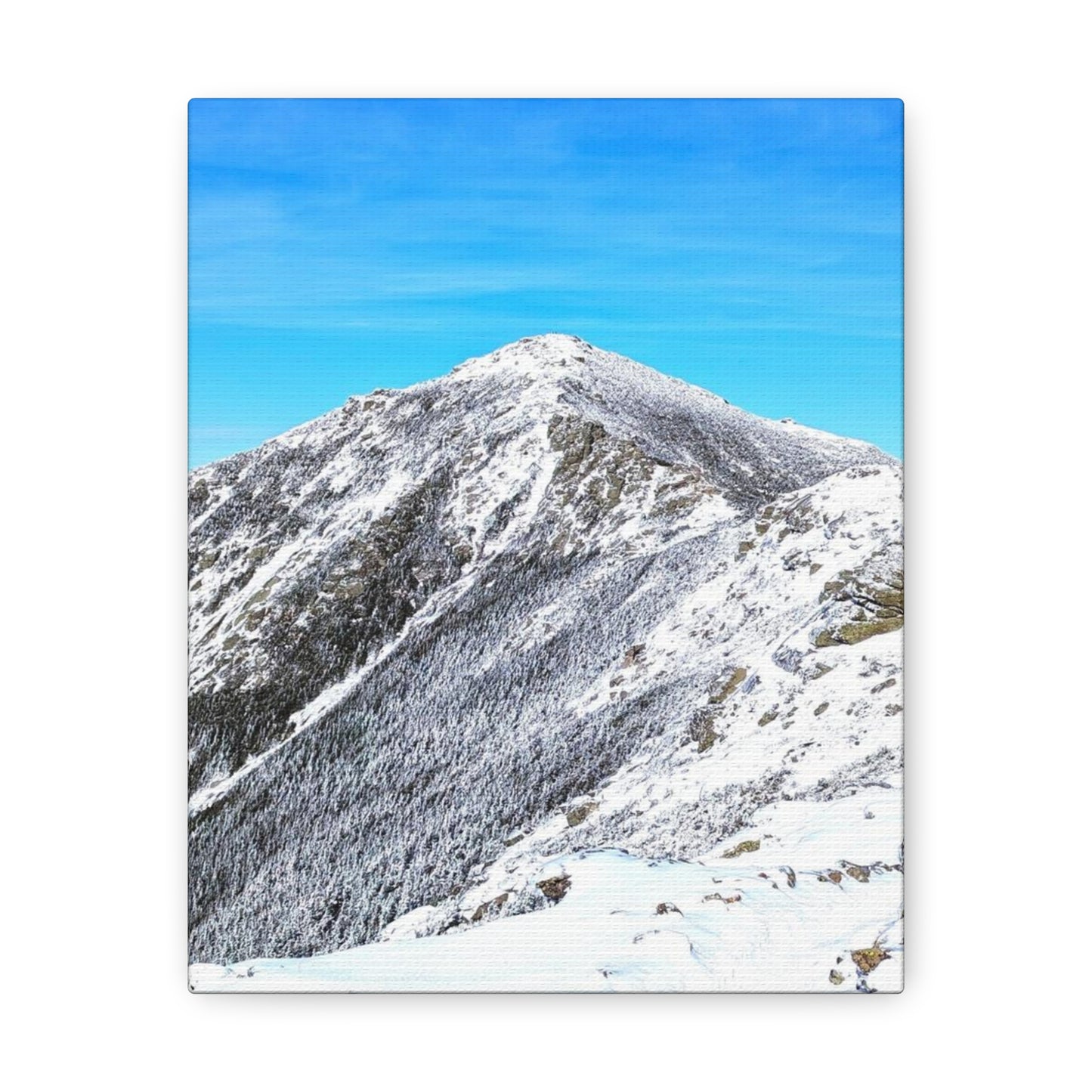 Mount Lincoln Winter Canvas Art Print