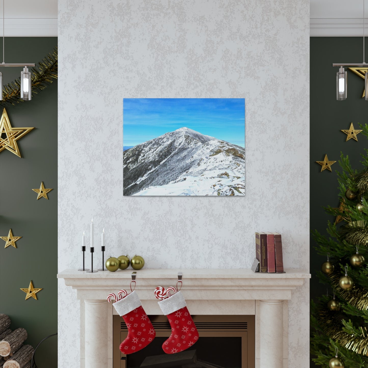 Mount Lincoln Winter Canvas Art Print