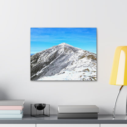 Mount Lincoln Winter Canvas Art Print