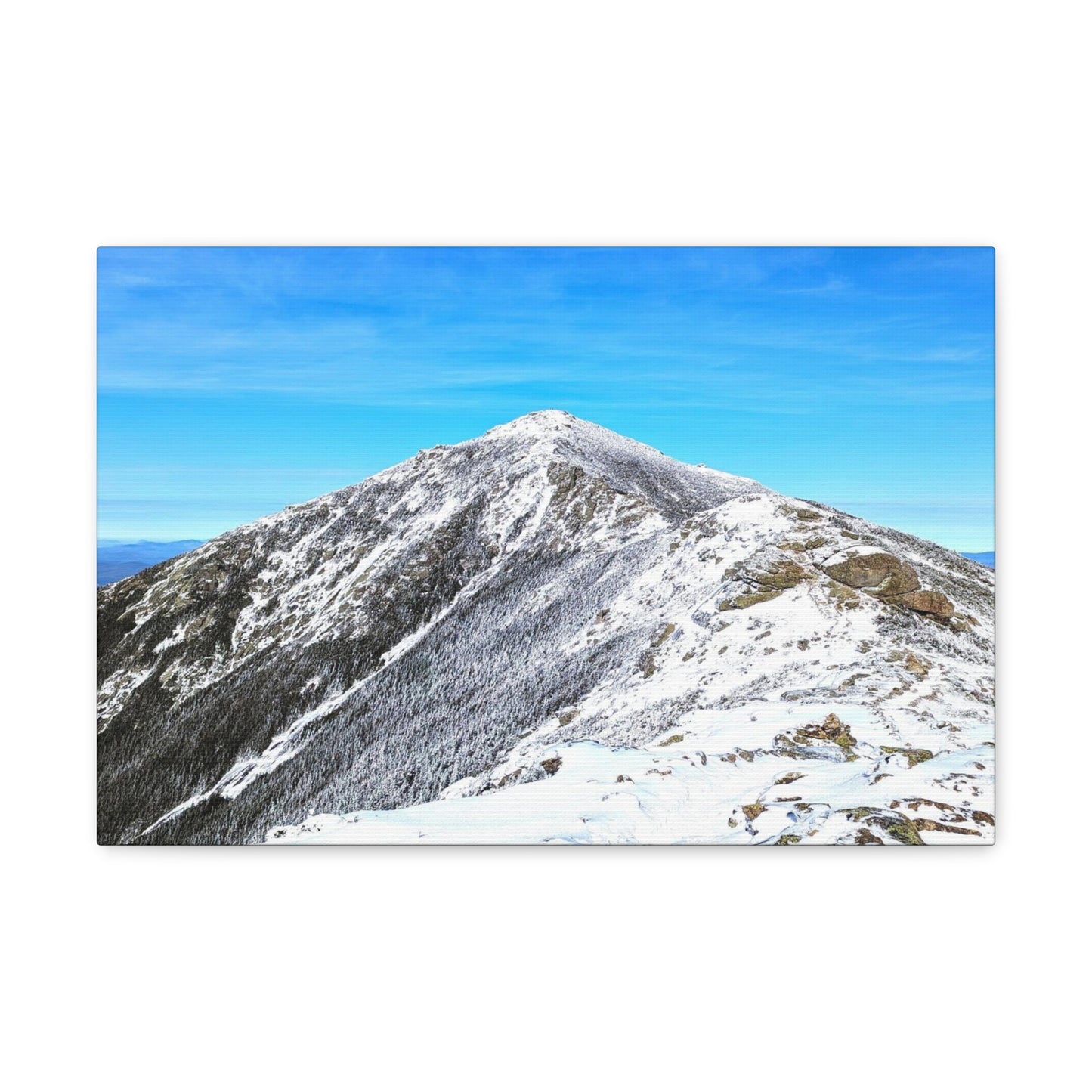 Mount Lincoln Winter Canvas Art Print