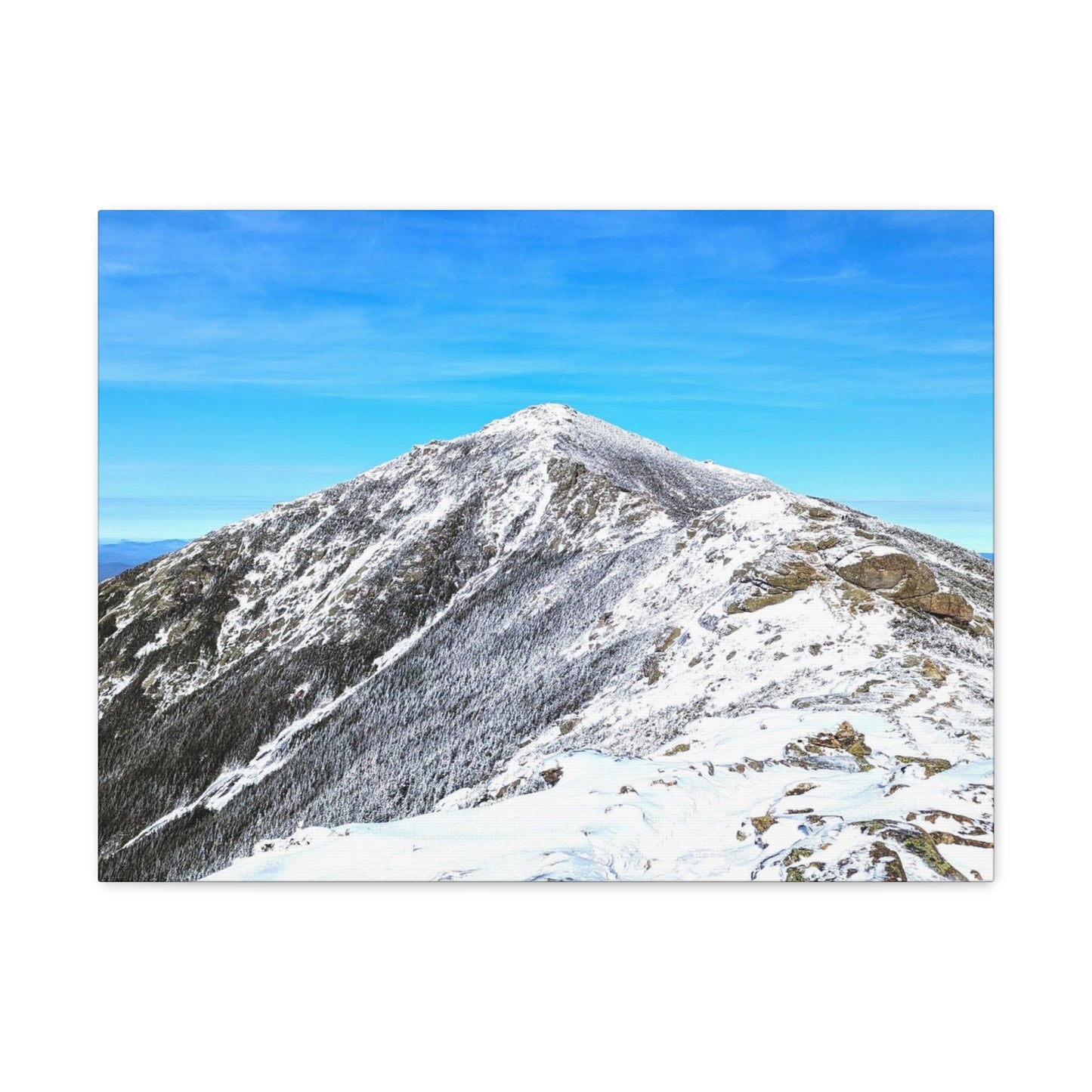 Mount Lincoln Winter Canvas Art Print