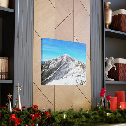 Mount Lincoln Winter Canvas Art Print