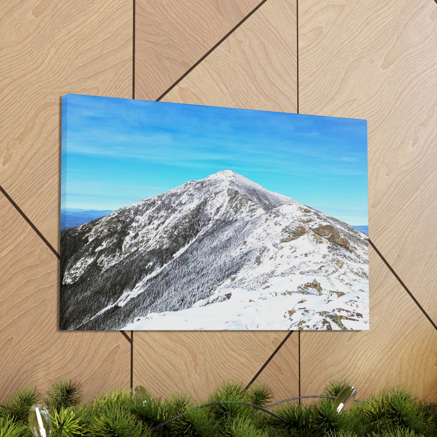 Mount Lincoln Winter Canvas Art Print