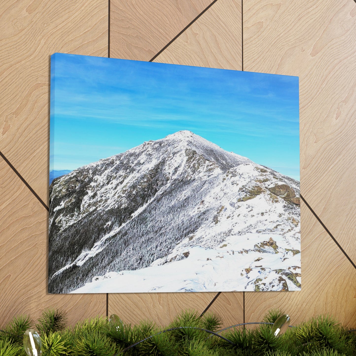 Mount Lincoln Winter Canvas Art Print