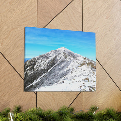 Mount Lincoln Winter Canvas Art Print