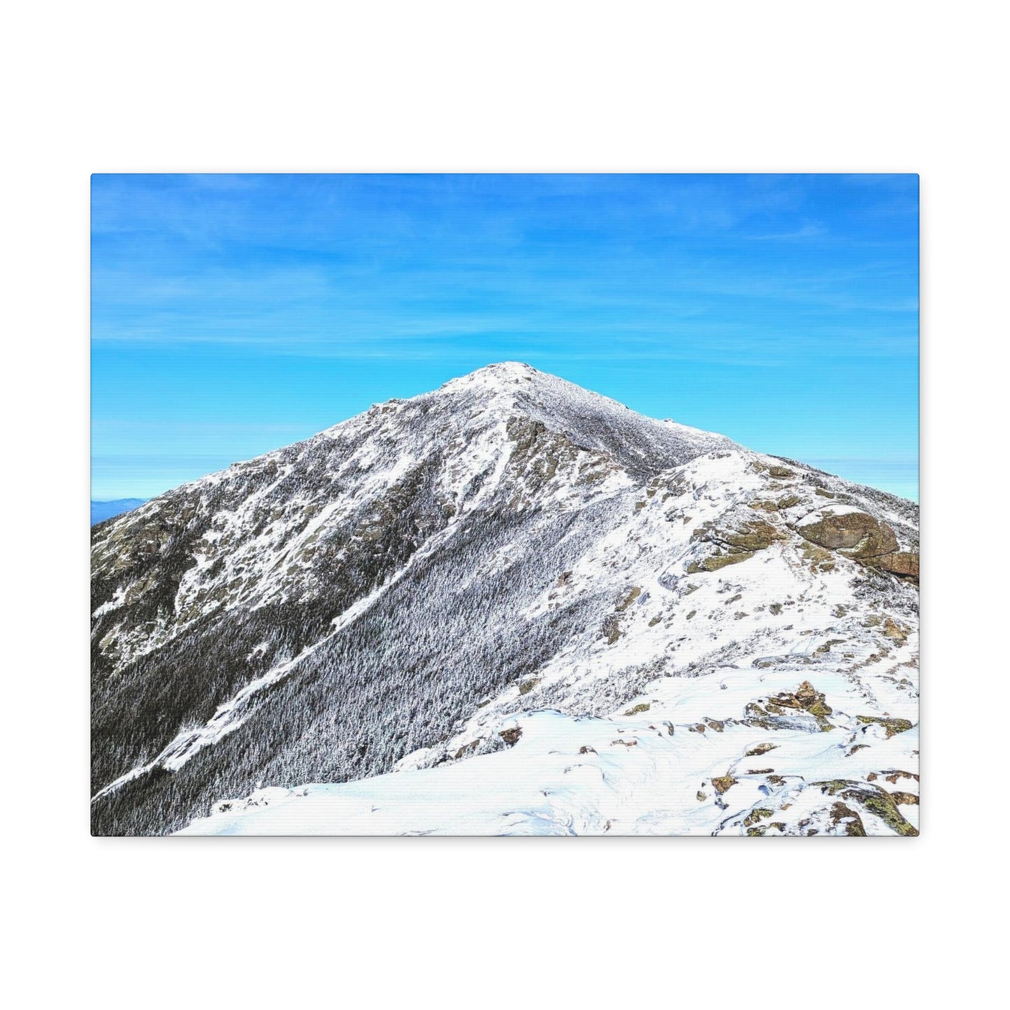 Mount Lincoln Winter Canvas Art Print