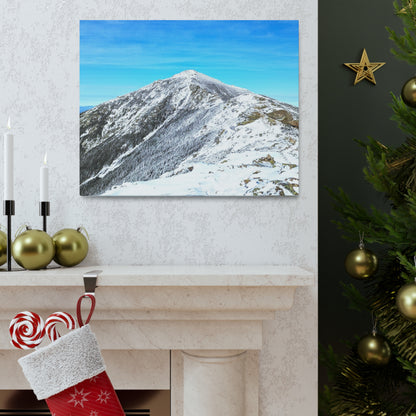 Mount Lincoln Winter Canvas Art Print