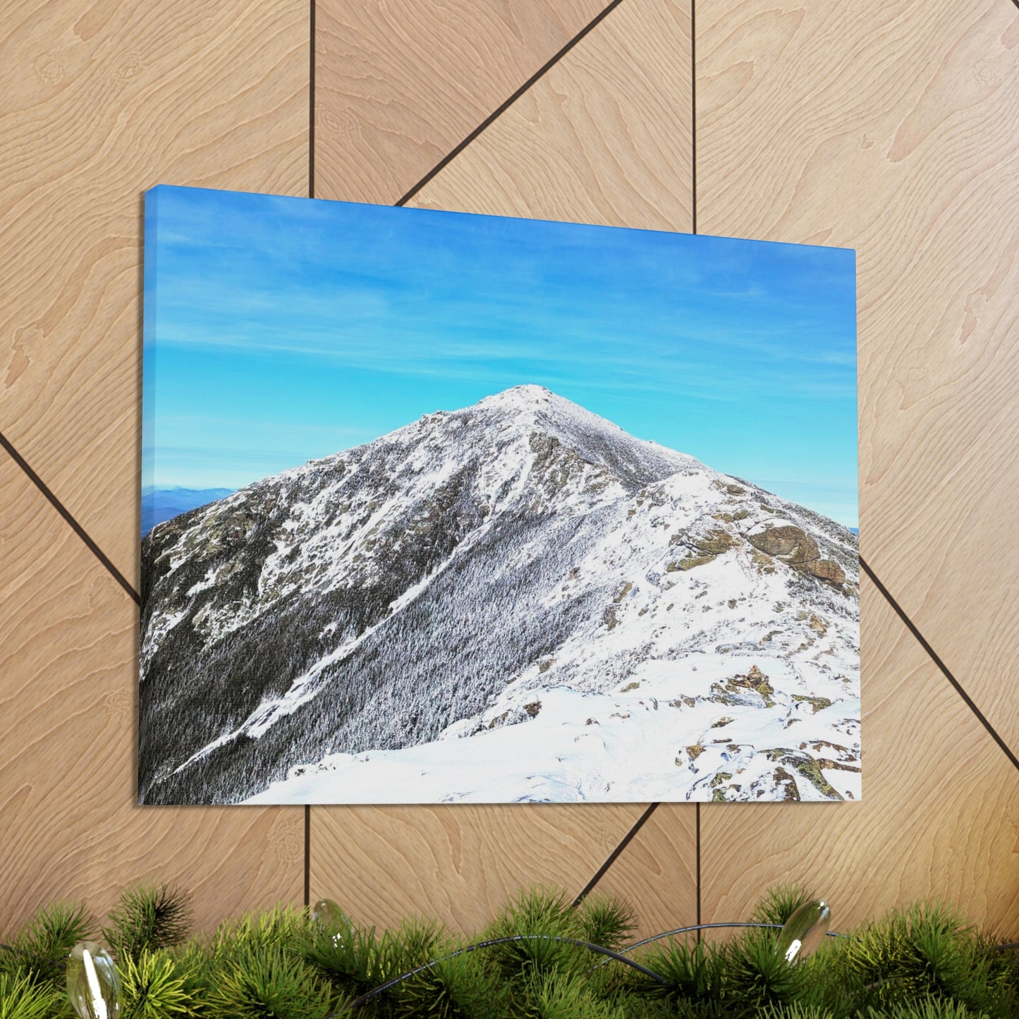 Mount Lincoln Winter Canvas Art Print