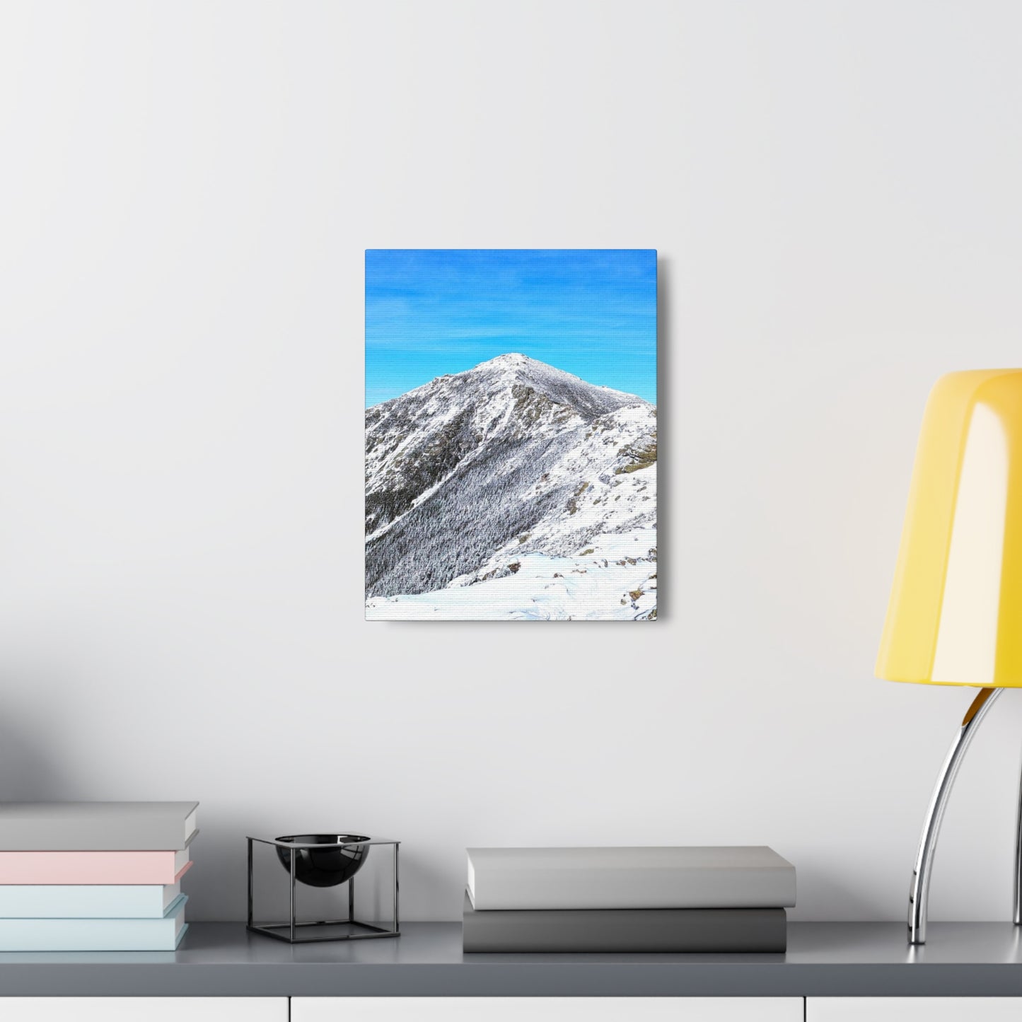 Mount Lincoln Winter Canvas Art Print