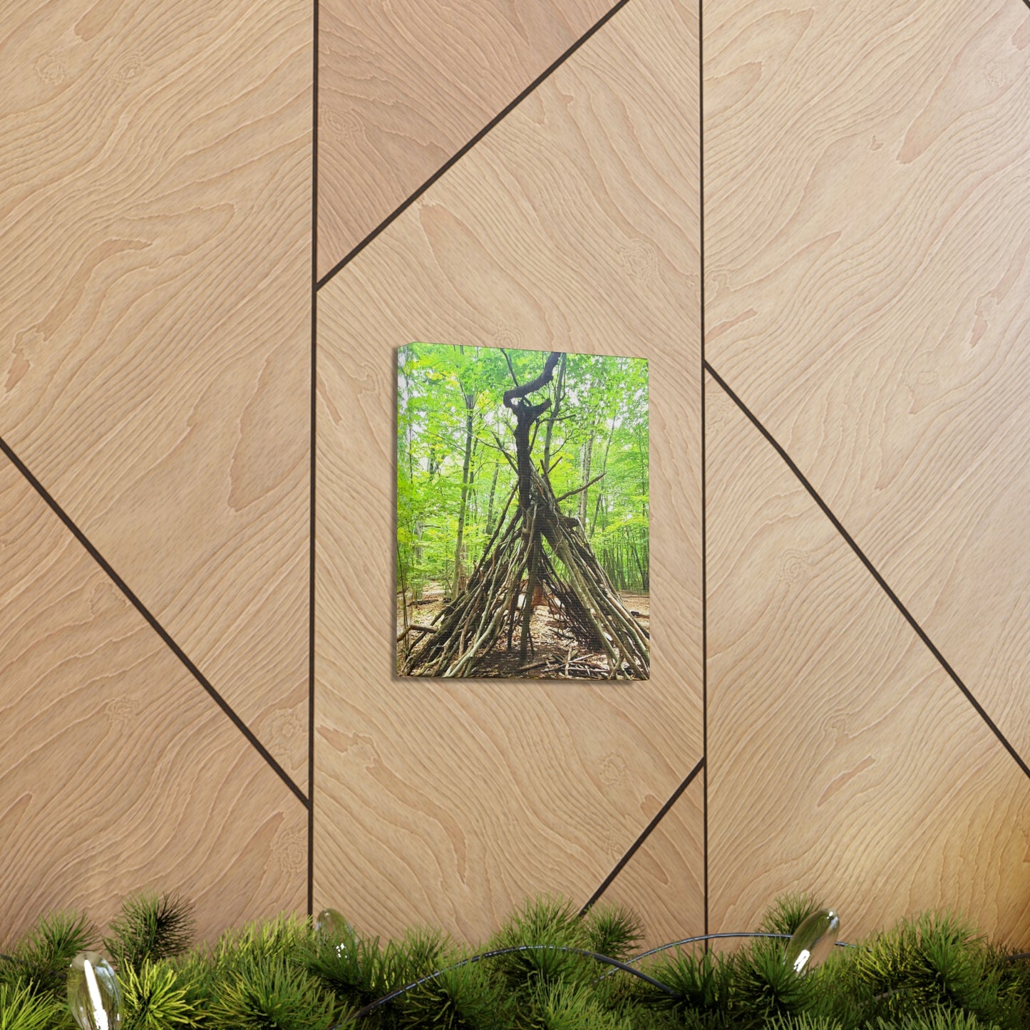 West Rock Ridge Tipi Canvas Art Print