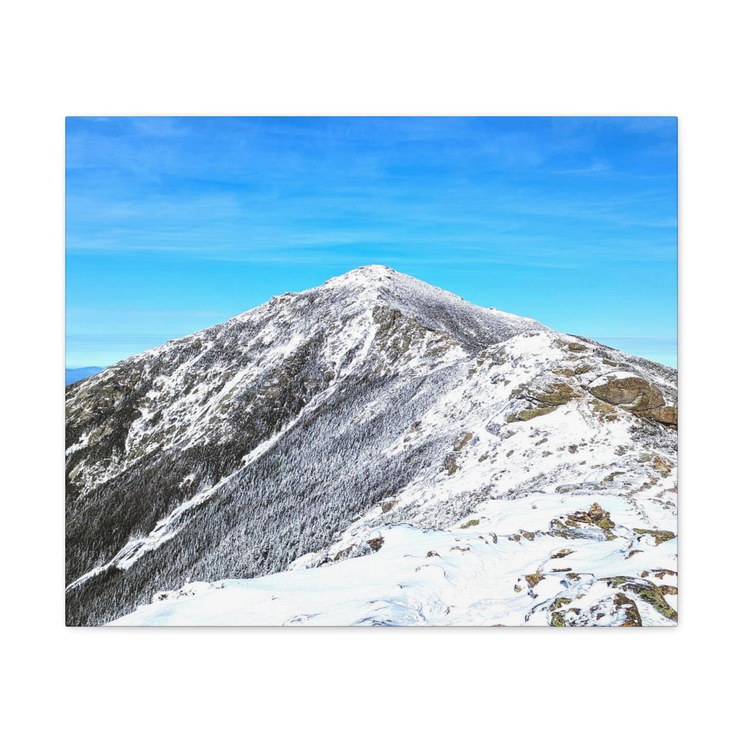 Mount Lincoln Winter Canvas Art Print