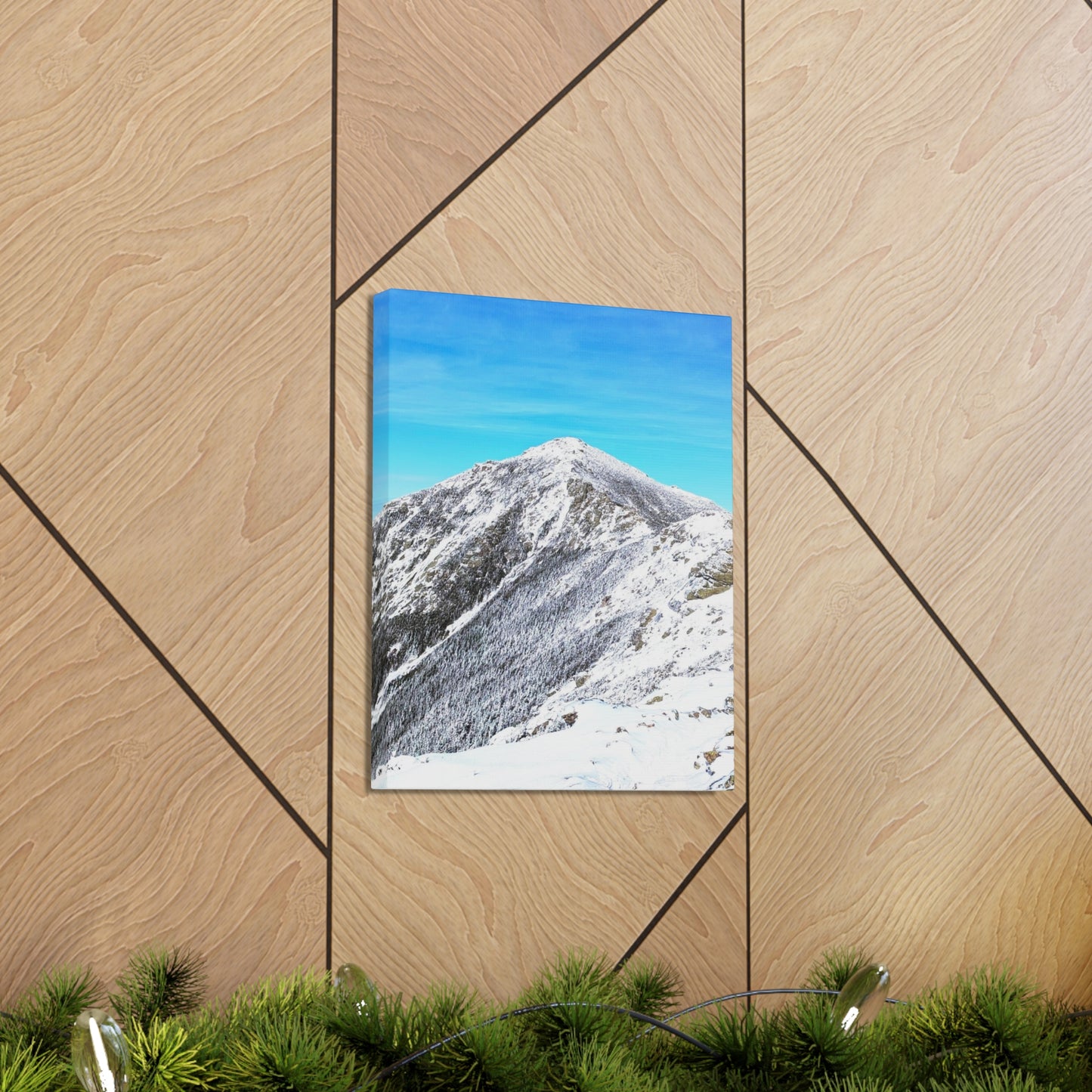 Mount Lincoln Winter Canvas Art Print