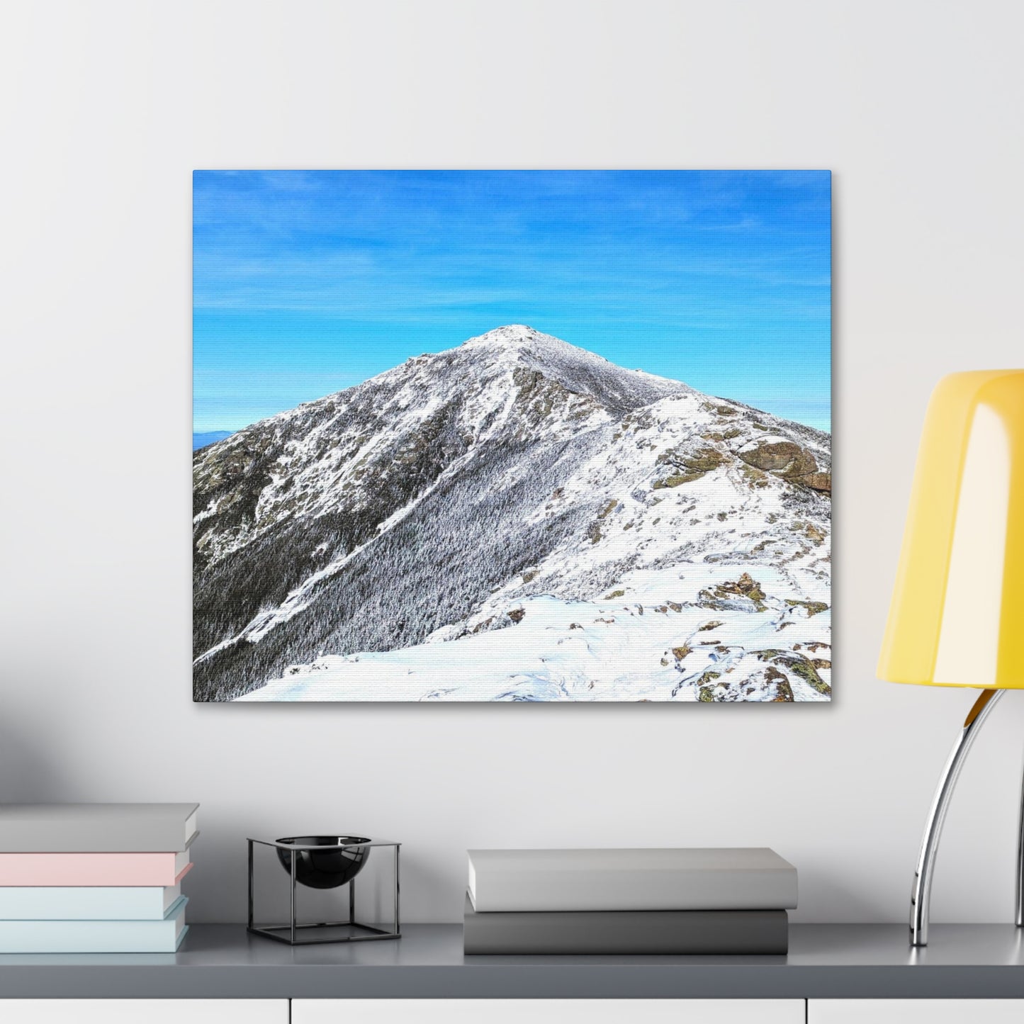 Mount Lincoln Winter Canvas Art Print