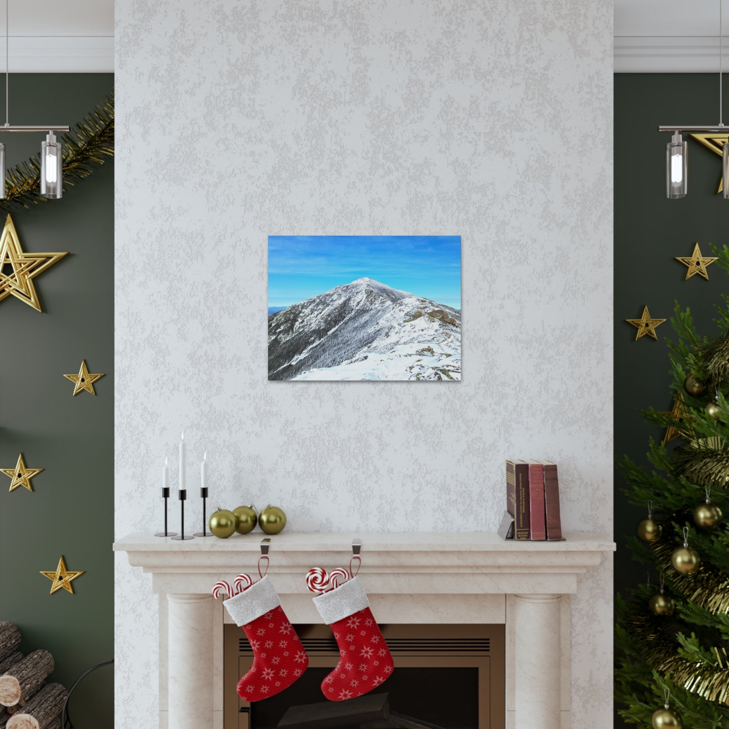 Mount Lincoln Winter Canvas Art Print