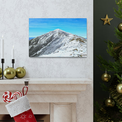 Mount Lincoln Winter Canvas Art Print